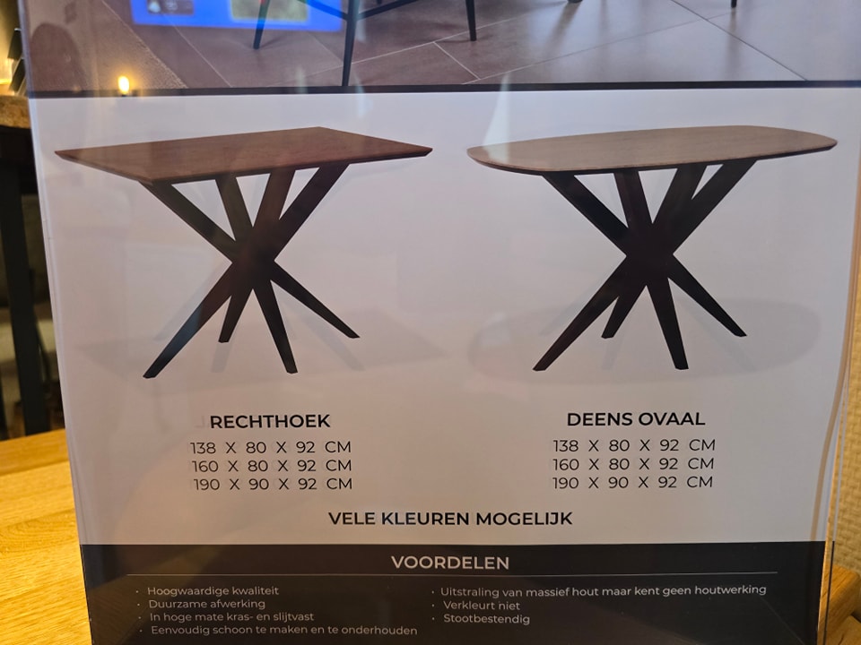 Bartafel - 90cm hoog - Afbeelding 3
